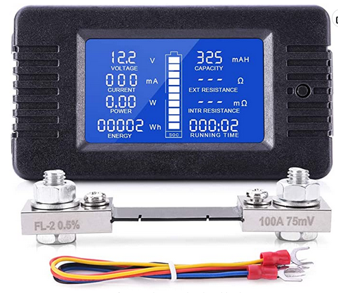 12V Auto Digital Thermometer Voltmeter Uhr Alarm Monitor, Uhr Spannung  Meter Multifunktionale Auto Temperaturanzeige, LCD Clock Monitor (blau)