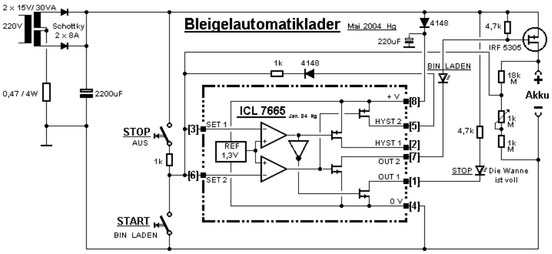 Netzteil Ladeschaltung 3-pin-Spannungsregler Tantalelko - LM317